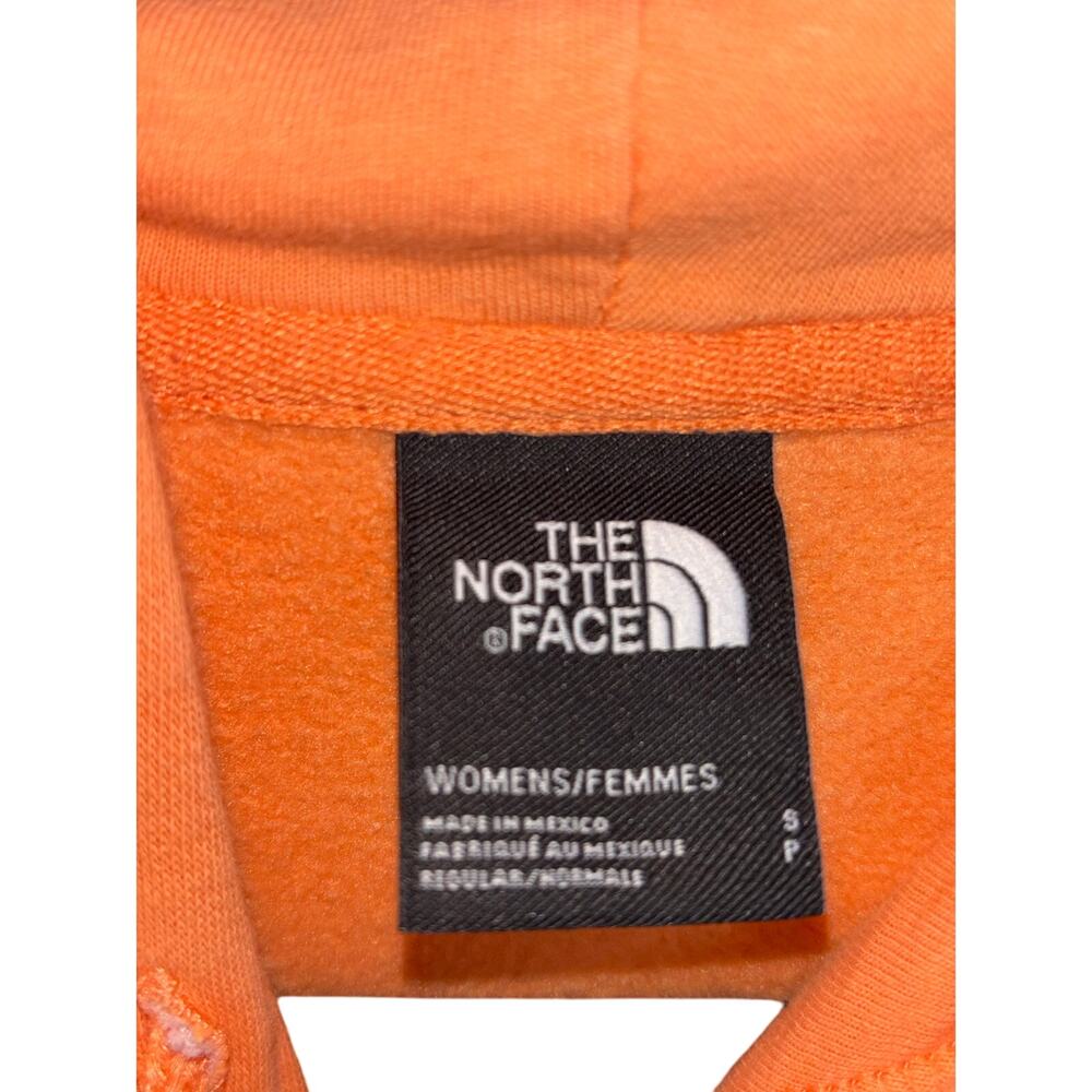 The North Face Hoodie Men's Small Orange logo Pullover Sweatshirt - Picture 5 of 5